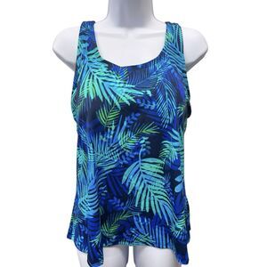Swim365 Women's Size‎ 16 Tropical Print Padded No Wire Tankini Swim Top